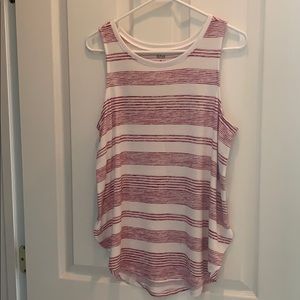 ANA Tunic Tank Purple Striped